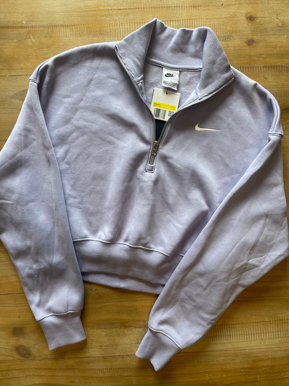 Nike Women’s 1/4 Zip Phoenix Cropped Sweatshirt (S) NWT